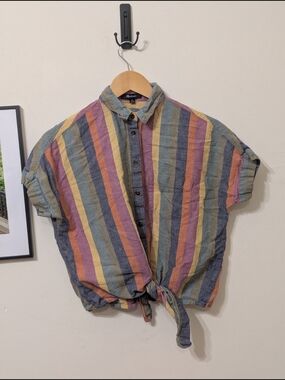 Madewell Linen-Cotton Blend Top